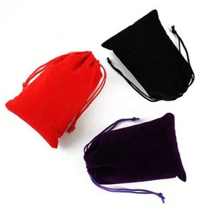 Grands sacs cadeaux en velours doux pour Noël et mariage, sacs à bijoux en velours rouge, sacs en velours pour téléphone - Product Image 6