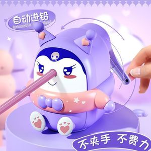 Sacapuntas automático Kuromi con alimentador de lápiz manual para niños y estudiantes, modelo de plástico tipo animal 8636 - Product Image 2
