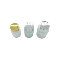 Vente en gros de flacons de pilules vitaminiques médicaux en verre de 80ml 100ml 120ml Emballage de capsules de comprimés mats givrés Cartons emballés à bouchon à vis