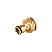 Raccord de Robinet en Laiton 1/2'' à Connexion Rapide pour Jardin - Adaptateur d'Eau