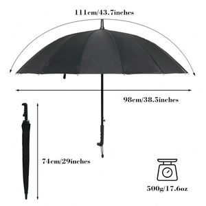 Paraguas de Golf con Logotipo Personalizado al por Mayor - Paraguas Recto de Alta Calidad Súper Económico para Promociones para la Lluvia - Product Image 4