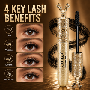 Mascara en gros à <span class=keywords><strong>prix</strong></span> avantageux, effet volume et longueur, longue tenue, recourbant, pour <span class=keywords><strong>cils</strong></span> épais, motif cerf doré, en stock, OEM ODM - Product Image 3