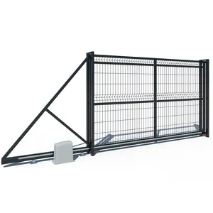 Fabricação Soldada Fazenda Cerca portão/Outdoor 3D Square Post Pó Revestido Soldado Wire Mesh Esgrima