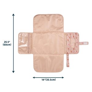 Échantillon Gratuit - Station de Voyage Portable Multifonctionnelle Antivol en Polyester avec Tapis à Langer USB pour Bébés - Product Image 2