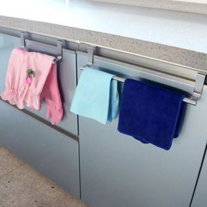 Porte-serviettes durable en acier inoxydable, support mural pour serviettes, accessoires de salle de bain, rangement de cuisine pour armoire, fournitures de toilette - Product Image 3