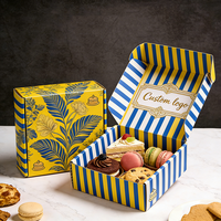 Boîte à biscuits personnalisée avec logo, emballage sur mesure, design luxueux, emballage cadeau pour boulangerie, boîtes en carton