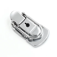 FAYSHING Loquet à tirant classique professionnel robuste en fer avec cylindre de verrouillage en plastique pour étuis à outils et à instruments de musique FS1147