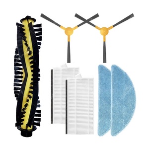 Kit compatible avec NetBot S15 <span class=keywords><strong>Neatsvor</strong></span> X500 Tesvor X500 Pro /X520 /M1/M2 Rouleau principal Brosse latérale Filtre HEPA Chiffon de nettoyage Pièces - Product Image 1