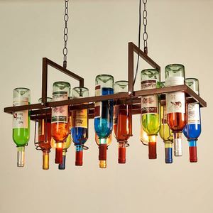 Candelabro retro, candelabro <span class=keywords><strong>de</strong></span> arte del hierro, candelabro creativo <span class=keywords><strong>de</strong></span> decoración <span class=keywords><strong>de</strong></span> <span class=keywords><strong>botellas</strong></span> <span class=keywords><strong>de</strong></span> vino - Product Image 4