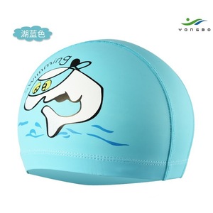 Gorro de Natación de PU para Niños Yongbo, Diseño de Delfín Azul, para Natación y Juegos Acuáticos - Product Image 1