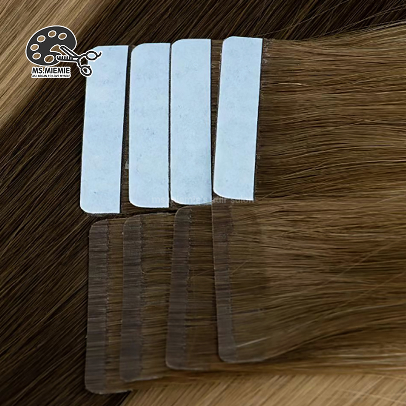 Ms.Miemie 100% High Quality Double Drawn Human Remy Hair Extensions Natural Thin Invisible Injection Tape for Wholesale