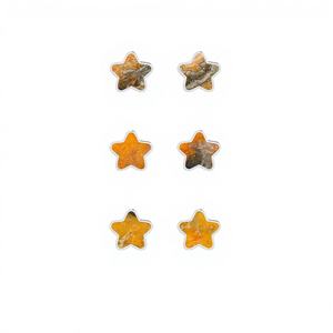 Pendientes Colgantes de Plata de Ley 925 con Perla Natural de Agua de Mar, Diseño de Abeja y Estrella, Engaste de Bisel, Acabado Premium de Alta Calidad, a la Moda - Product Image 1