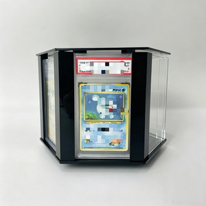 Expositor giratorio de acrílico transparente personalizado de fábrica, fácil de montar, para tarjetas TCG, venta al por menor, hogar y escritorio. - Product Image 2