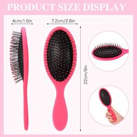 Brosse à cheveux en nylon antistatique, démêlante, à faible MOQ, pour coiffeur, massage, bouclage, personnalisable, anti-frisottis