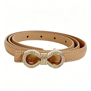 Cinturones <span class=keywords><strong>de</strong></span> Moda <span class=keywords><strong>de</strong></span> Cuero PU con Hebilla <span class=keywords><strong>de</strong></span> Letra, Longitud Ajustable, Correa <span class=keywords><strong>de</strong></span> Cinturón <span class=keywords><strong>de</strong></span> Cuero Vacuno Genuino Suave <span class=keywords><strong>de</strong></span> Grano Completo con Perlas para Mujeres y Niñas - Product Image 1