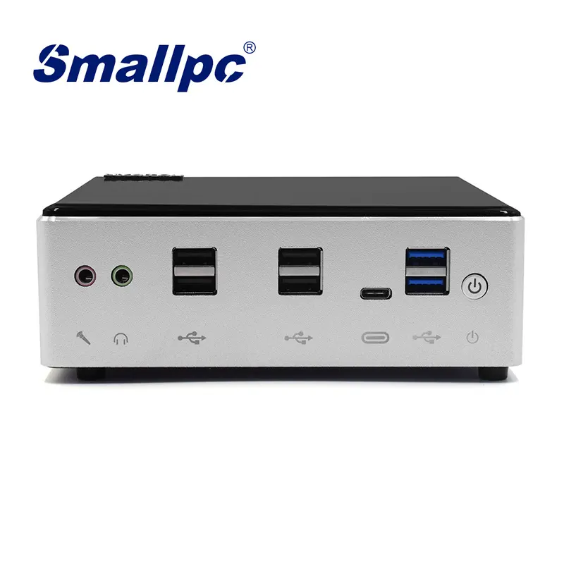 Smallpc Factory Price Core I7 8th 4Cores DDR4 64GB 2Lan HD DP 9USB Mini computer