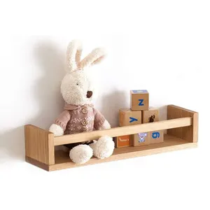 Wood Nursery Decor Baby Wall Shelf Wall Mount Kids Room Bookshelf Kitchen Spice Racks Floating Picture Ledge Display