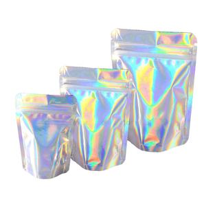 การพิมพ์ที่กำหนดเองพลาสติกผนึกอลูมิเนียมฟอยล์ Mylar Ziplock บรรจุถุงโฮโลแกรม - Product Image 1