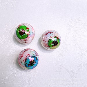 Round Acrylic Eyeball <b>Beads</b> Mixed Color Printed 16mm For Jewelry Making Bulk Pack <b>Plastic</b> Lucite - Product Image 4