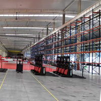 Rayonnage à palettes à 2-5 niveaux pour allées larges et charges lourdes, pour entrepôt automatisé et centre d'exécution des commandes en ligne