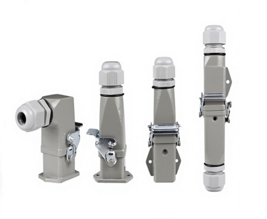 IP65 Heavy Duty Connector 4/6/10/16/20/24 Pins Quick Connection Electrical Industrial Rectangle Male Female Plug