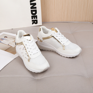 Zapatillas deportivas personalizadas para mujer, zapatos de suela gruesa con aumento de altura, a la moda - Product Image 4