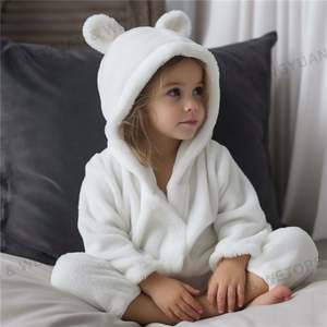 Ropa de dormir de franela cálida para niñas, pijamas para niños, conjuntos de ropa de dormir de invierno, monos suaves sueltos, novedad - Product Image 4
