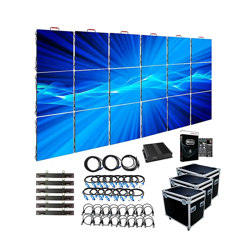 Scène LED REISS P3.91 P4.81 Cinéma HD 4K Mur vidéo LED de location polychrome P2 P3 P4 Panneau LED de location Écran d'affichage LED numérique