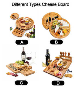 Tablero de madera con cortador de pizza, utensilio de cocina para cortar carne, bambú - Product Image 5