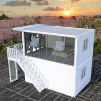 Nouvelle maison conteneur préfabriquée double intégrée de luxe moderne de haute qualité en acier de grande taille assemblée