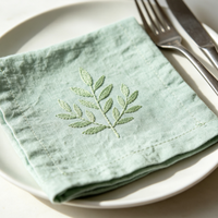 Serviettes de table personnalisées avec logo, serviettes de table en tissu réutilisables pour les marques