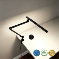 Lampe de bureau LED en métal, écologique, 95 CRI, protection des yeux, réglage tactile/télécommande, pliable, gradation/couleur, alimentation CA