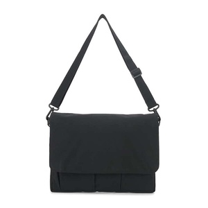 Black <b>Canvas</b> Durable Unisex Messenger <b>Bag</b> with Zipper Closure <b>Large</b> Capacity Portable All Seasons Men's Shoulder - Product Image 3