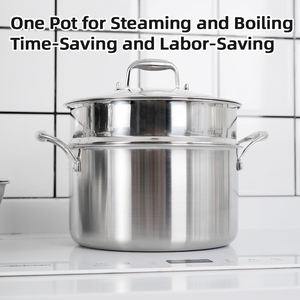 Cocina de lujo personalizada, 4 tamaños gruesos, 2,5mm, 3 capas, acero inoxidable 316, vaporera antiadherente, utensilios de cocina, juego de sartenes y ollas para freír Wok - Product Image 5