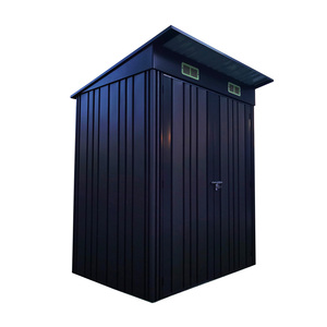 Abri de jardin en métal galvanisé à chaud avec portes doubles et conception de toit refoulé - Product Image 2