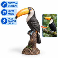 Figurine d'oiseau en résine personnalisée, statue de couple d'oiseaux amoureux, ornement romantique, cadeau de mariage, décoration de la maison, figurine en polyrésine à collectionner