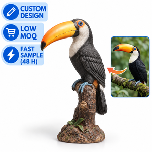 Figura de Pájaro de <span class=keywords><strong>Resina</strong></span> Personalizada, Estatua de Pareja de Agapornis, Adorno Romántico, Regalo de Boda, Decoración del Hogar, Figura Coleccionable de Poliresina - Product Image 4