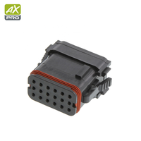 오리지널 TE DEUTSCH DT16-18SA-K004 커넥터 하우징 18P 4.67mm 블랙 자동차용 커넥터 여성 단자용