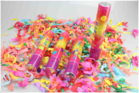 Confettis de fête de mariage de 60 cm, lance-confettis en papier coloré pour banquet