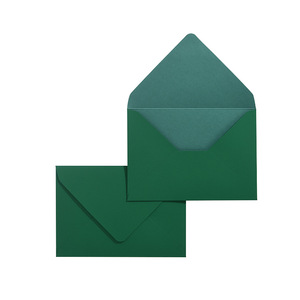 Enveloppe artistique texturée vert foncé épaissie de 200g avec <span class=keywords><strong>lettre</strong></span> d'invitation de carte de voeux haut de gamme Papier à en-tête en peau de vache vintage - Product Image 6
