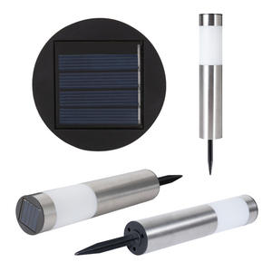 Lampe solaire LED cylindrique étanche IP65 pour jardin extérieur, pelouse, terrasse, décoration paysagère DC - Product Image 5