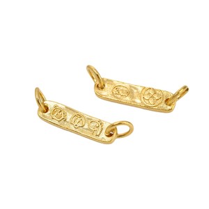 Renk koruyucu kum altın kabak barış ve sevinç çift kolye zincir bağlantı parçası aksesuar Diy el kolye Mater - Product Image 5