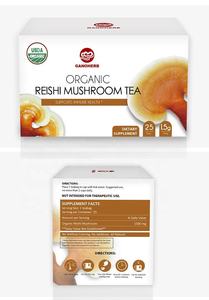תה פטריות ריישי אורגני טבעי של GANOHERB, שקיקי תה גנודרמה טהורים, כוס אחת למבוגרים, תמיכה יומית במערכת החיסון, טעם מעט מר - Product Image 5