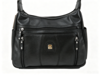 Sac à main pour femme, pochette de créateur tendance en PU, fermeture ouverte, doublure en polyester, sac fourre-tout souple de style vintage médiéval