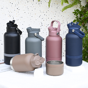 Bouteille d'eau isotherme portable pour chien, 3 en 1, en acier inoxydable, 1000 ml, avec logo personnalisé, 32 oz - Product Image 1