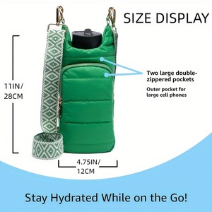 Outdoor Portable Down <b>Bottle</b> Cover, Stylish Shoulder <b>Strap</b> <b>Water</b> <b>Bottle</b> Bag, Multifunctional <b>Water</b> <b>Bottle</b> Protective Bag - Product Image 2