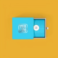 Boîte d'emballage coulissante en carton rigide personnalisée de luxe avec logo pour bijoux, montres, lunettes, cadeaux, cosmétiques avec ruban de tirage