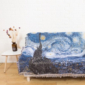 100% Cotton Dệt Bông Ném Jacquard Mink Chăn - Product Image 2