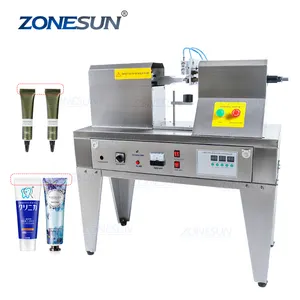 ZONESUN Plastic Tube Sealing Machinery Ultrasonic Soft Hose Equipment Tools Composite Hose Pipe Welding Cream Container Supply