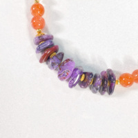 Bracelet Chakra, Bracelet en pierres naturelles de Sugilite en gros, Bijoux en Sugilite minérale naturelle en vrac
